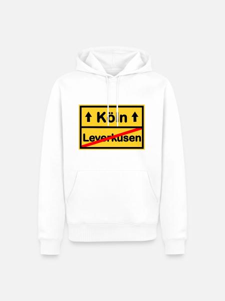 Nummer eins Köln - Männer Premium Bio Hoodie - Weiß