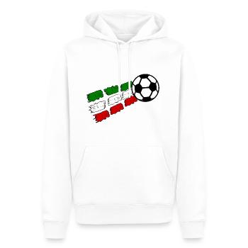 Fußball Macht Italien - Männer Premium Bio Hoodie - Weiß - Vorne - Nico (187cm)