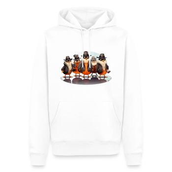 The Coffee Investigators - Men’s Premium Organic Hoodie - white - Front - Nico (187cm)