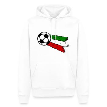 Italienische Fußball Freunde - Männer Premium Bio Hoodie - Weiß - Vorne - Nico (187cm)