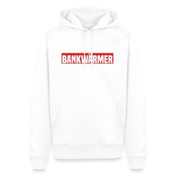 Bankwärmer Lustiger Kreisliga Fußball Spruch - Männer Premium Bio Hoodie - Weiß - Vorne - Nico (187cm)