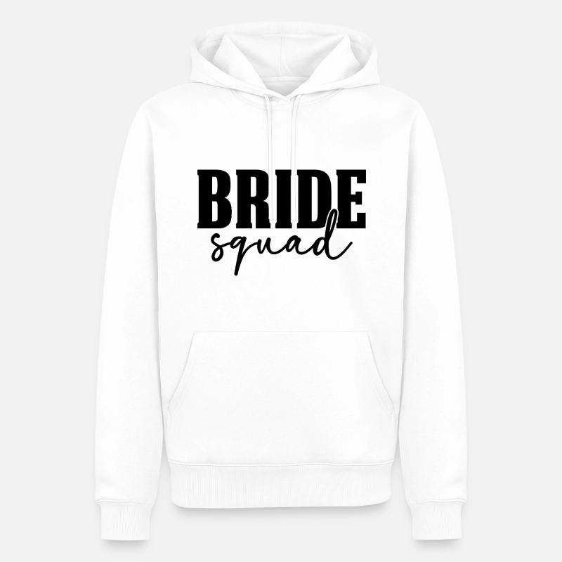 Escouade de la mariée - Sweat à capuche Premium bio Homme - blanc