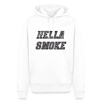 Weed Cannabis CBD Spruch - Männer Premium Bio Hoodie - Weiß - Vorne - Nico (187cm)