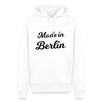 Made in Berlin - Männer Premium Bio Hoodie - Weiß - Vorne - Nico (187cm)