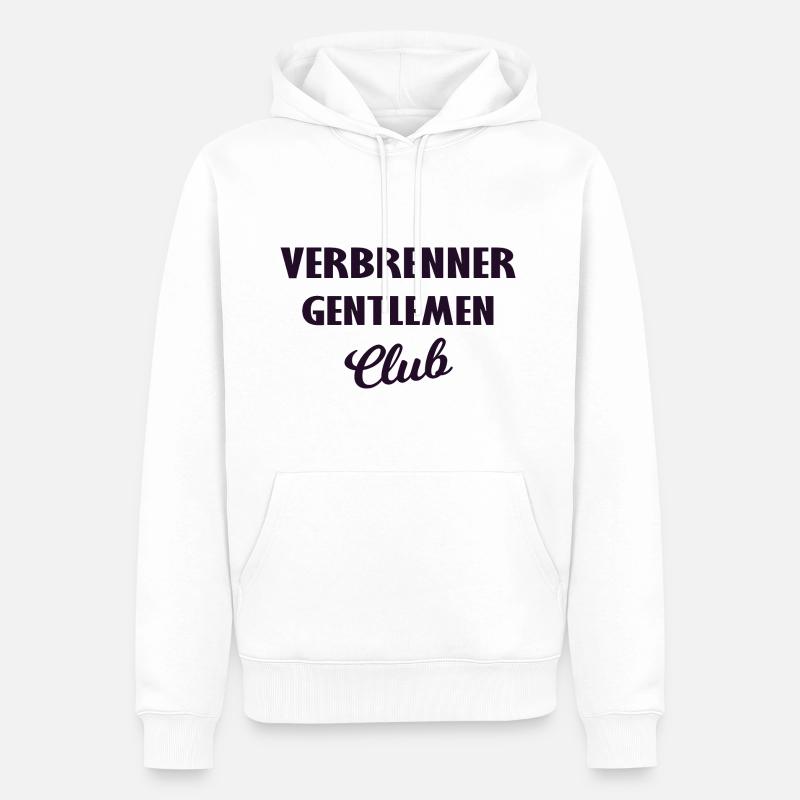 Voitures et moteurs à combustion - Sweat à capuche Premium bio Homme - blanc