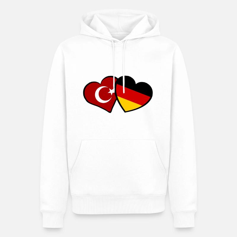 L’amitié germano-turque - Sweat à capuche Premium bio Homme - blanc