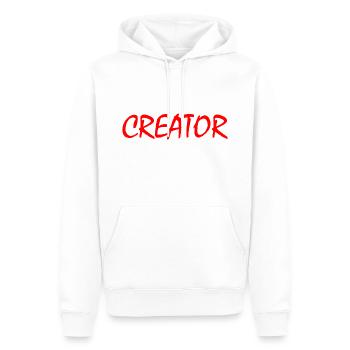 Creator - Sweat à capuche Premium bio Homme - blanc - Devant - Nico (187cm)