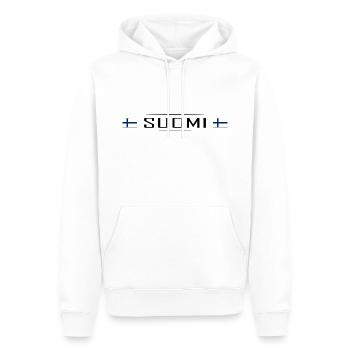 Suomi Pays Finlande Scandinavie Vacances Voyage - Sweat à capuche Premium bio Homme - blanc - Devant - Nico (187cm)