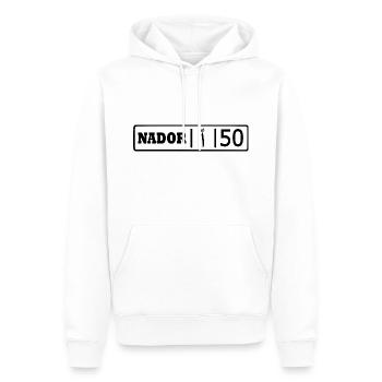Nador kennzeichen ا 50 - Männer Premium Bio Hoodie - Weiß - Vorne - Nico (187cm)