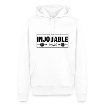 Injouable au padel, pour les joueurs de padel - Sweat à capuche Premium bio Homme - blanc - Devant - Nico (187cm)
