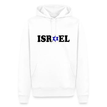 Israel - Männer Premium Bio Hoodie - Weiß - Vorne - Nico (187cm)
