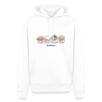 Itadakimasu - Männer Premium Bio Hoodie - Weiß - Vorne - Nico (187cm)