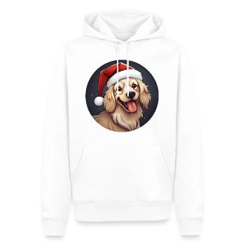 Dogs Christmas - Men’s Premium Organic Hoodie - white - Front - Nico (187cm)