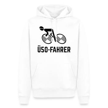 Ü50-Fahrer (Rennradfahrer / Rennrad / Fahrrad / B) - Männer Premium Bio Hoodie - Weiß - Vorne - Nico (187cm)