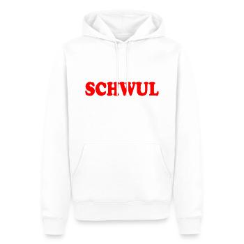 Schwul - Männer Premium Bio Hoodie - Weiß - Vorne - Nico (187cm)