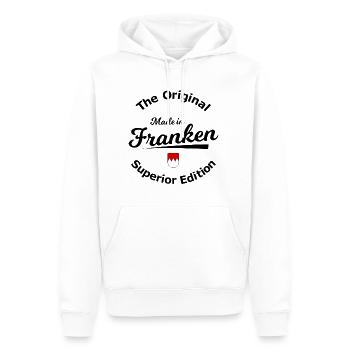 Né en Franconie - Sweat à capuche Premium bio Homme - blanc - Devant - Nico (187cm)