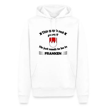 Vacances en Franconie - Sweat à capuche Premium bio Homme - blanc - Devant - Nico (187cm)