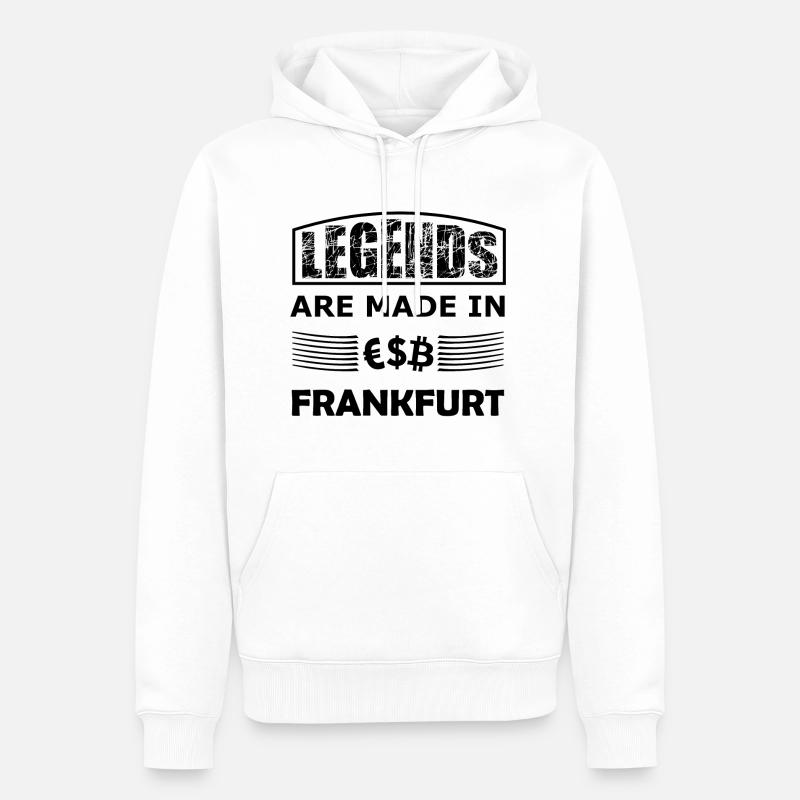 Frankfurter Legenden - Männer Premium Bio Hoodie - Weiß