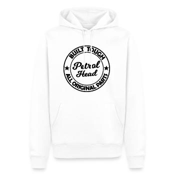 Petrol head - Männer Premium Bio Hoodie - Weiß - Vorne - Nico (187cm)