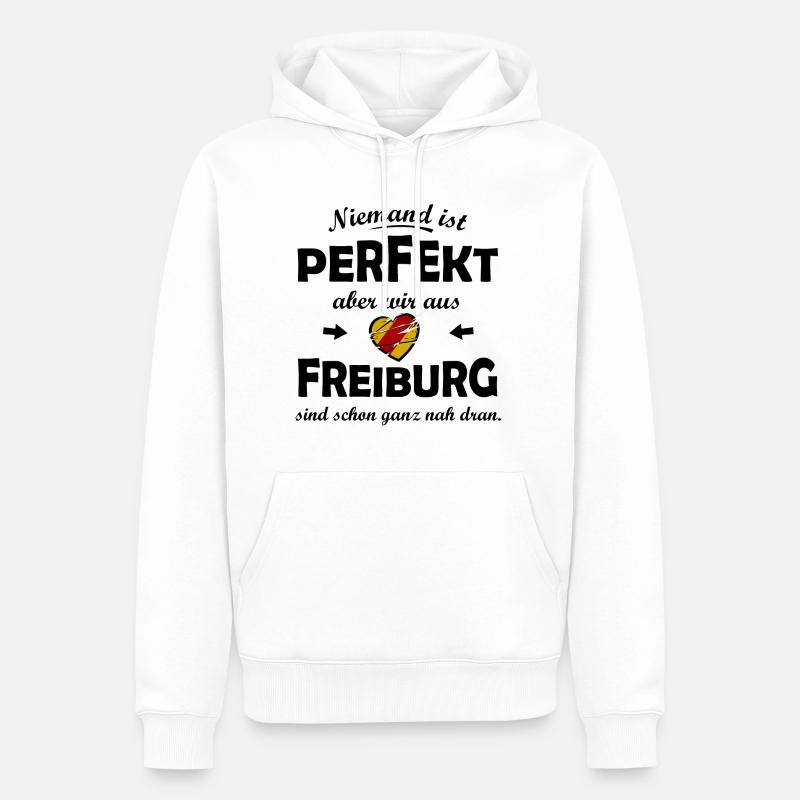 Die perfekten Freiburger - Männer Premium Bio Hoodie - Weiß