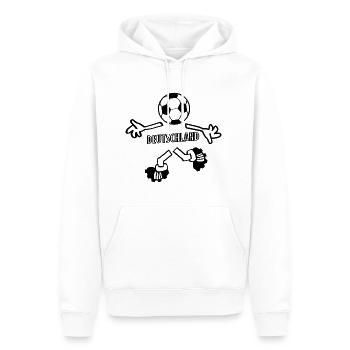 Deutscher Fußball Spieler - Männer Premium Bio Hoodie - Weiß - Vorne - Nico (187cm)