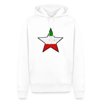 Star of Italy - Men’s Premium Organic Hoodie - white - Front - Nico (187cm)