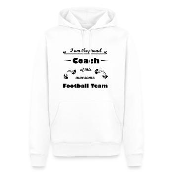 Der beste Fußball Trainer - Männer Premium Bio Hoodie - Weiß - Vorne - Nico (187cm)