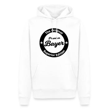 Le bavarois cool - Sweat à capuche Premium bio Homme - blanc - Devant - Nico (187cm)