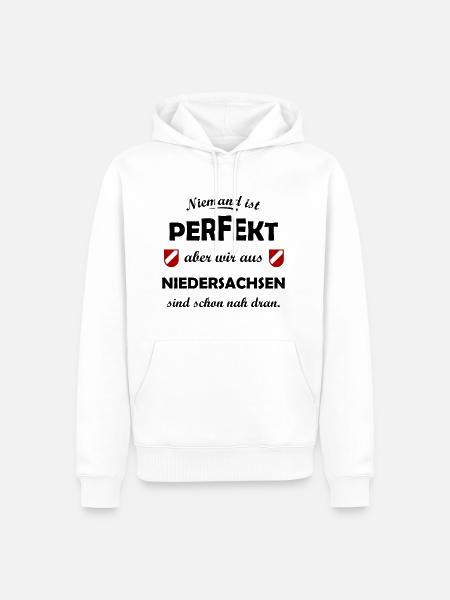 Die Niedersachsen - Männer Premium Bio Hoodie - Weiß