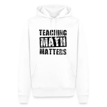 Mathelehrer - Männer Premium Bio Hoodie - Weiß - Vorne - Nico (187cm)