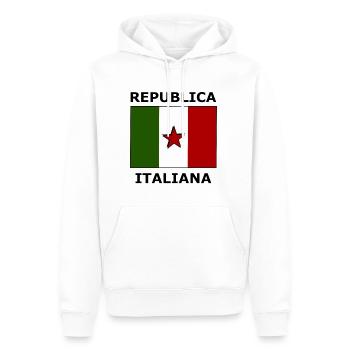 The Republic of Italy - Men’s Premium Organic Hoodie - white - Front - Nico (187cm)