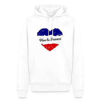 Das schöne Frankreich - Männer Premium Bio Hoodie - Weiß - Vorne - Nico (187cm)