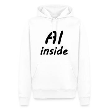 Robotique et codeurs - Sweat à capuche Premium bio Homme - blanc - Devant - Nico (187cm)