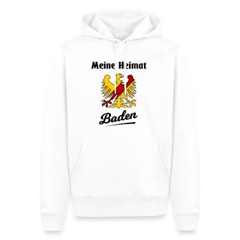 Zuhause im Badnerland - Männer Premium Bio Hoodie - Weiß - Vorne - Nico (187cm)