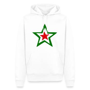 Der Italienische Stern am Himmel - Männer Premium Bio Hoodie - Weiß - Vorne - Nico (187cm)