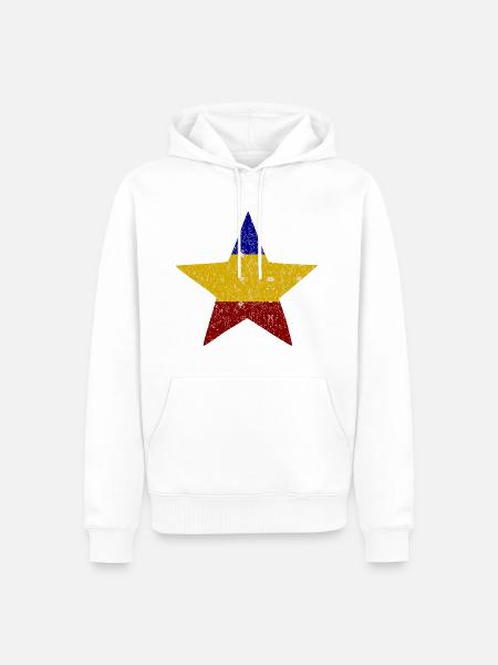 Stars of Romania - Men’s Premium Organic Hoodie - white