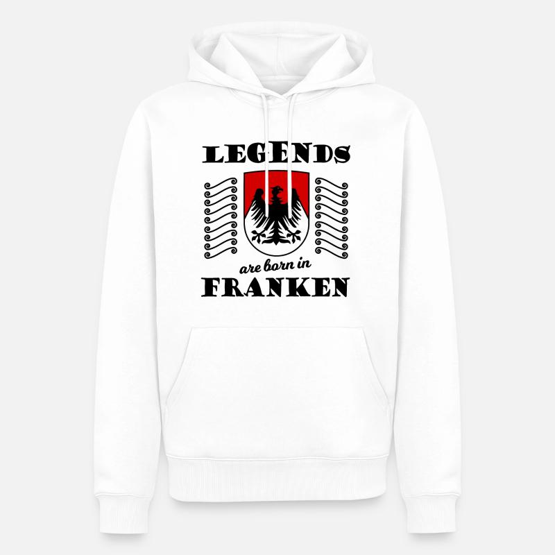 Né à Nuremberg - Sweat à capuche Premium bio Homme - blanc