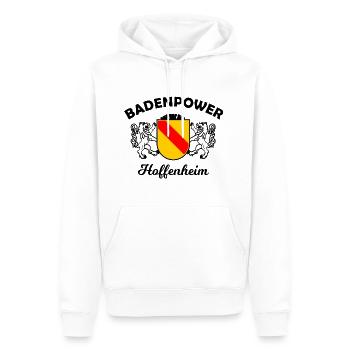 Die Legenden aus Sinsheim - Männer Premium Bio Hoodie - Weiß - Vorne - Nico (187cm)