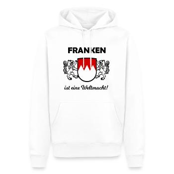 Les Francs arrivent - Sweat à capuche Premium bio Homme - blanc - Devant - Nico (187cm)