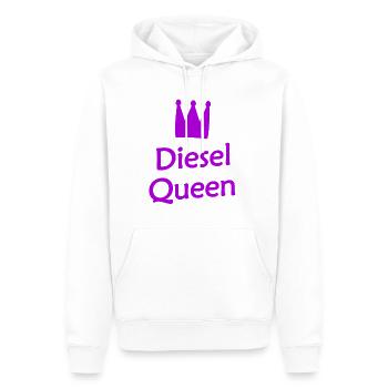 Die Diesel und Benzin Prinzessin - Männer Premium Bio Hoodie - Weiß - Vorne - Nico (187cm)