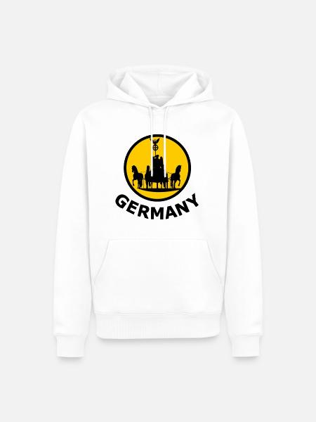 The fans from Germany - Men’s Premium Organic Hoodie - white
