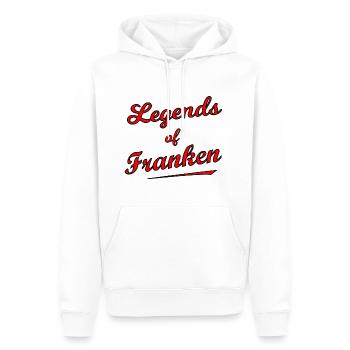 The legends from Franconia - Men’s Premium Organic Hoodie - white - Front - Nico (187cm)
