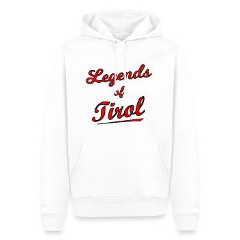 Die Tiroler Legenden - Männer Premium Bio Hoodie - Weiß - Vorne - Nico (187cm)