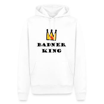 Le roi du Badnerland - Sweat à capuche Premium bio Homme - blanc - Devant - Nico (187cm)