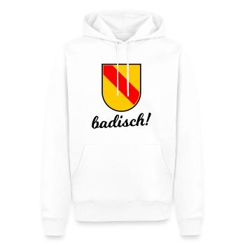 Das Großherzogtum Baden - Männer Premium Bio Hoodie - Weiß - Vorne - Nico (187cm)