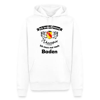 Urlaub im Badnerland - Männer Premium Bio Hoodie - Weiß - Vorne - Nico (187cm)