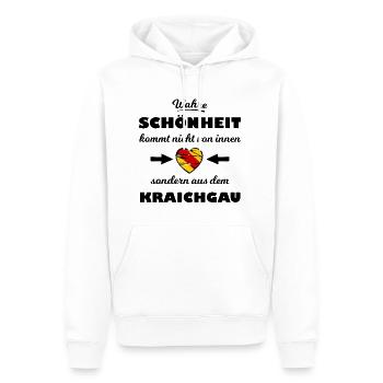 Zuhause im schönen Kraichgau - Männer Premium Bio Hoodie - Weiß - Vorne - Nico (187cm)