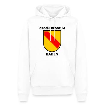 Die Heimat Badnerland - Männer Premium Bio Hoodie - Weiß - Vorne - Nico (187cm)
