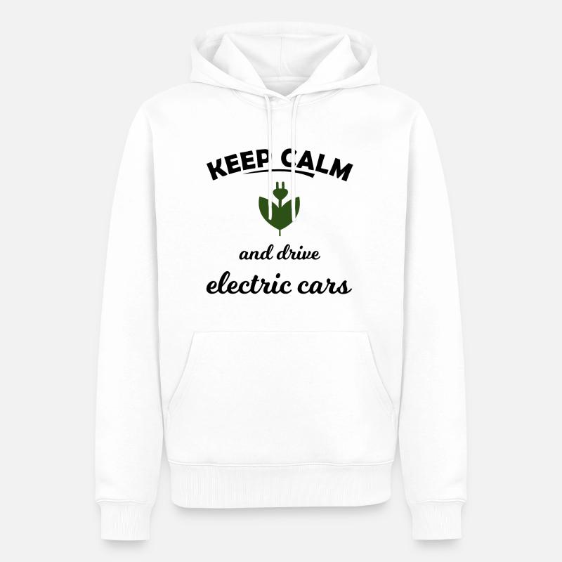 Die elektrischen Autos - Männer Premium Bio Hoodie - Weiß