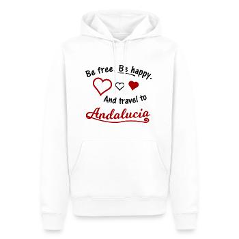 Andalusien in Süd Spanien - Männer Premium Bio Hoodie - Weiß - Vorne - Nico (187cm)
